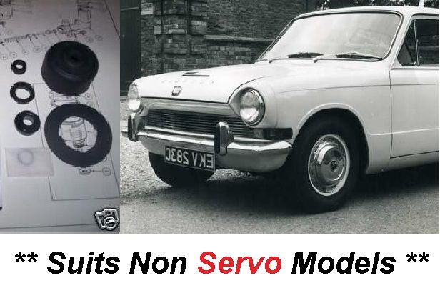 BRAKE MASTER CYLINDER SEALS REPAIR SEALS KIT (Triumph 1300 FWD Saloon) (**Non Servo Models**) (1965- 70)